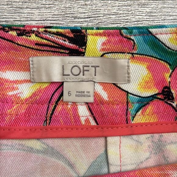 Ann Taylor LOFT Tropical Print Skirt Size 6 NWOT - Picture 4 of 6